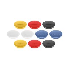 Magentoplan 40 mm Diameter Innovative Design Magnetic, Discofix Colors, 10/Pack