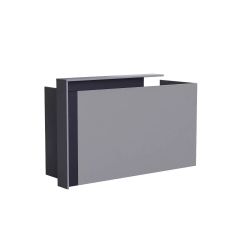 MHM Zelda 26R001 Modern Reception Desk, Dust Grey