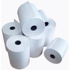 Kimoha 80 x 80 mm Plain Thermal Roll, 48 gsm, 12 mm Core, 60 Rolls / Box