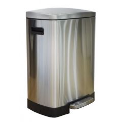 Brooks BKS SS PDL 379 Softclose Stainless Steel Pedal Bin - 50 Liter