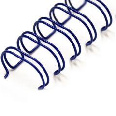 TPPS Binding wire 2:1, 11mm (7/16"), 23 Loops, Blue (Pack of 100)