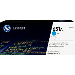 HP 651A Original LaserJet Toner Cartridge - Cyan (CE341A)