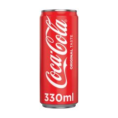 Coca Cola Regular Carbonated Soft Drink  - 330ml Can