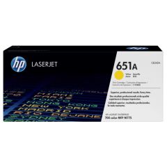 HP 651A Original LaserJet Toner Cartridge - Yellow (CE342A)