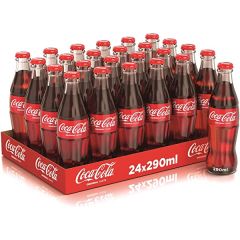 Coca Cola Regular - 290ml Glass Bottle - (Pack of 24)