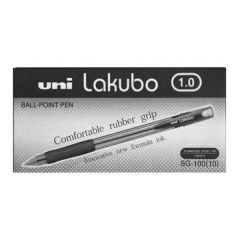 Uni-ball SG100 Lakubo Ball Point Pen - 1.0 mm Ball - Black (Pack of 12)