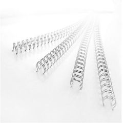 TPPS Binding wire 2:1, 14.3mm (9/16"), 23 Loops, Silver (Pack of 100)