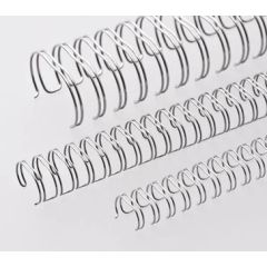 TPPS Binding wire 2:1, 16mm (5/8"), 23 Loops, Silver(Pack of 50)
