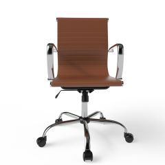 MHM Modern UL UT-C031H Adjustable Low Back Chair, Choco Brown