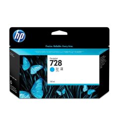 HP F9J67A 728 130-ml Cyan DesignJet Ink Cartridge