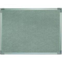 FIS FSGN4560RWGY Fabric Board With Aluminum Frame - 45cm x 60cm - Grey