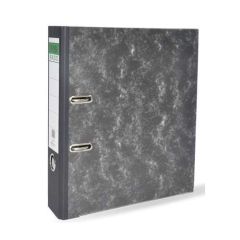 FIS FSBF8A4RD Rado Slide-In Plate Box File - A4 - 8cm Spine - Grey Marbled