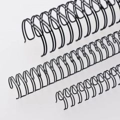 TPPS Binding wire 2:1, 25.4mm(1"), 23 Loops, Black (Pack of 50)