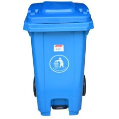 Brooks BKS PDL 087 Waste Bin with Pedal - Blue - 100 Liter