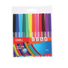 Deli 37169 Water Color Pen - Assorted Color (Pack of 12)