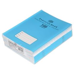 FIS FSEB2LP100N 2-Line Left Margin, 1-Side Plain Exercise Book - 100 Pages (Pack of 12)