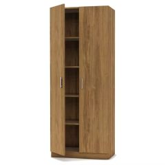 MHM 2 Door Full Height Cabinet - Modern Storage Solution with 4 Shelves, Zabrano