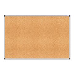 FIS FSGN90150CM Cork Board - Aluminum Frame - 90cm x 150cm