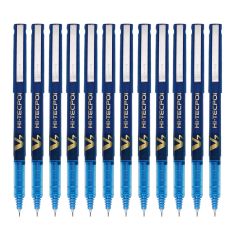 Pilot V7 Hi Tecpoint Liquid Ink Pen - 0.7 mm - Blue (Pack of 12)