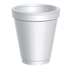 Al Bayader 8Oz Foam Cups - White (Pack of 1000)