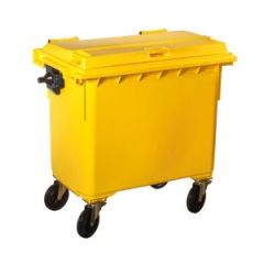 Brooks BKS WB 336 Waste Bin Without Pedal -  Yellow - 660 Liter