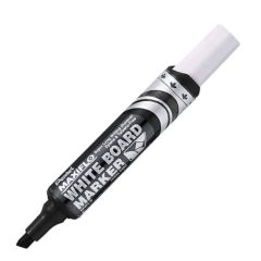Pentel MWL6 Maxiflo White Board Marker - Chisel Tip - Black (Pack of 12)