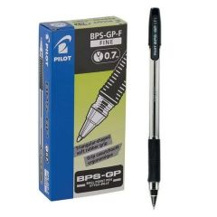 Pilot BPS-GP Fine Ball Point Pen - 0.7mm - Black (Pack of 12)