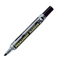 Pentel NLF60 Maxiflo Permanent Marker - Chisel Tip - Black (Pack of 12)