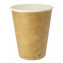 Vegware KV-12 12Oz Kraft Hot Cup - Brown (Pack of 1000)