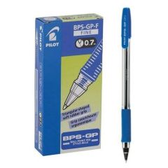 Pilot BPS-GP Fine Ball Point Pen - 0.7mm - Blue (Pack of 12)