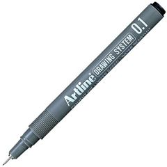 Artline EK231 Drawing System Fineliner Pen - 0.1mm - Black (Pack of 12)