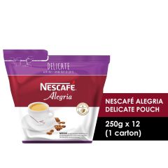 Nescafe Alegria Delicate Pouch - 250 Grams x (Pack of 12)