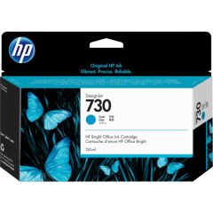 HP P2V62A 730 Cyan 130-ml DesignJet Ink Cartridge