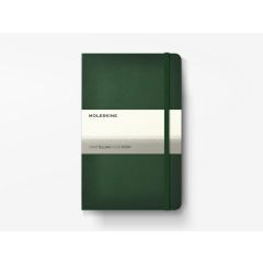 Moleskine OWMOL 329 Classic Large Ruled Hard Cover Notebook, Myrtle Green