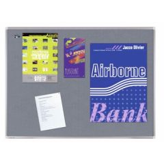 Legamaster 7-141643 Premium Felt Pinboard - 60cm x 90cm - Grey