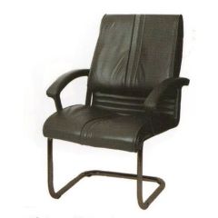 Mazaya MF 3003 Visitor Chair - Black In Fabric