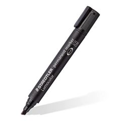 Staedtler 350 Chisel Tip Permanent Marker - Black (Pack of 4)