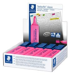 Staedtler 364 Textsurfer Classic Highlighter - 5mm Chisel Tip - Pink (Pack of 10)