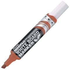 Pentel MWL6 Maxiflo White Board Marker - Chisel Tip - Brown (Pack of 12)