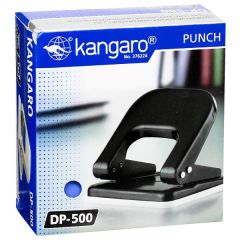 Kangaro DP-500 2-Hole Punch - 22 Sheets Capacity - Black