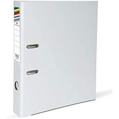 FIS FSBF4PGYFN PP Box File with Fixed Mechanism - 4cm Spine - F/S - Grey - 1 Piece