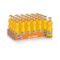 Fanta Orange - 250ml Glass Bottle x (Pack of 24)