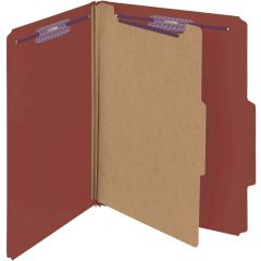 Smead 13775 Pressboard Classification Folders with Safeshield Fasteners