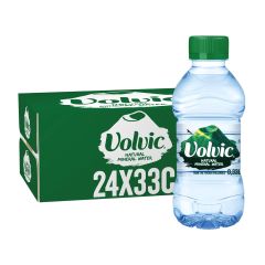Volvic Natural Mineral Bottle Water  - 330ml Plastic Bottle x (Pack of 24)