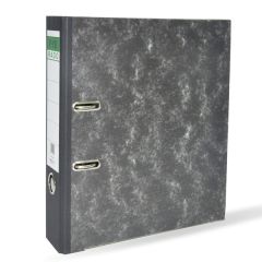 FIS FSBF8RDA4FIX Lever Arch File with Fixed Mechanism - 8cm Spine - A4 - Grey Marbled