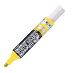 Pentel MWL6 Maxiflo White Board Marker - Chisel Tip - Yellow (Pack of 12)