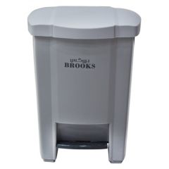 Brooks BKS PDL 1127 Plastic Pedal Bin - Grey - 18 Liter