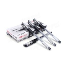 Deli 6600 Gel Ink Roller Ball Pen - 0.5mm - Black (Pack of 144)