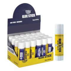 FIS FSGLHA8CG PVP White Glue Stick - 8 Grams (Pack of 24)
