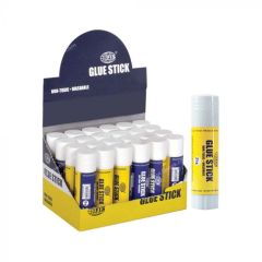 FIS FSGLHA21CG PVP White Glue Stick - 21 Grams (Pack of 24)